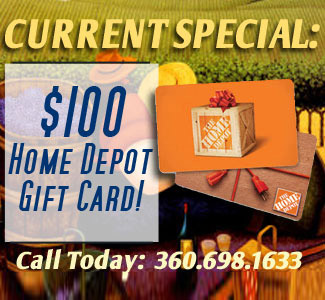 $100 gift card at the Kitsap Mall with purchase.