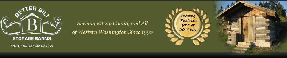 Better Bilt Storage Barns and Outdoor Buildings, the original since 1990