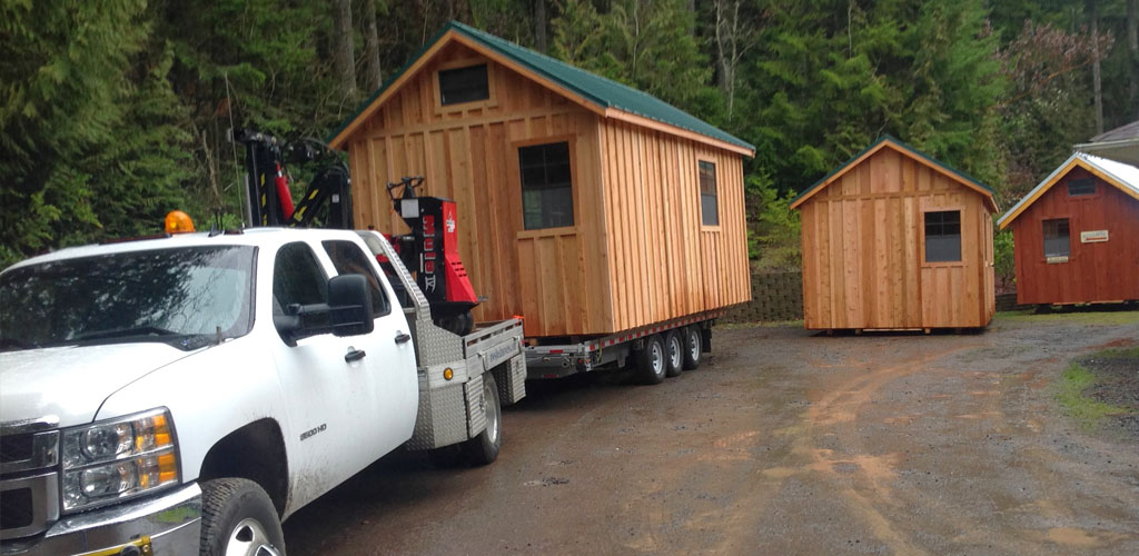 Northwest Shed Movers cabin, shed, gazebo and barn moving service.