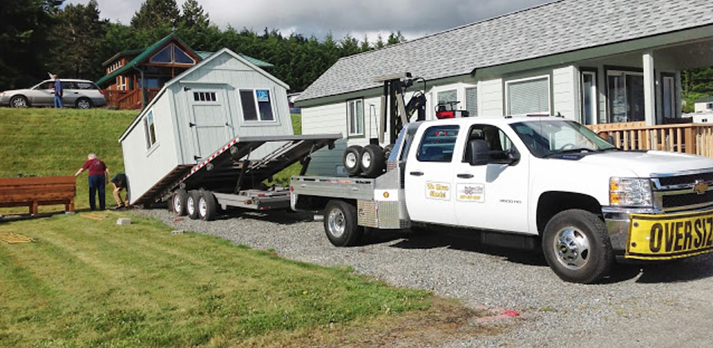 Northwest Shed Movers cabin, shed, gazebo and barn moving service.